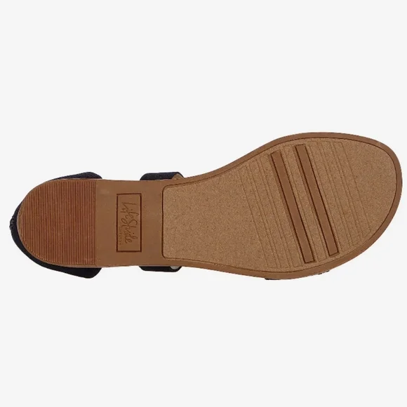 Lifestride Riley Strappy Sandals Black 9 - Picture 3 of 9